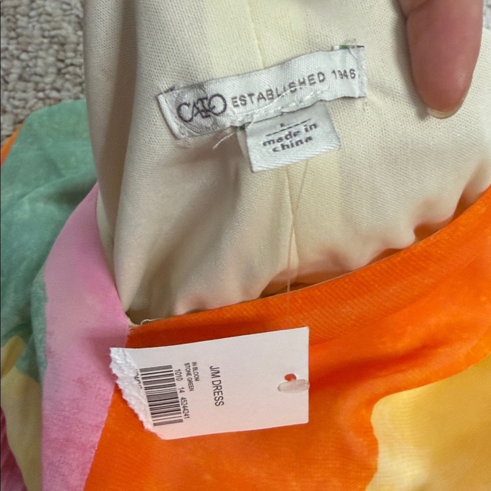 Cato Multicolor Abstract Maxi Dress size L New with tag - Picture 6 of 6